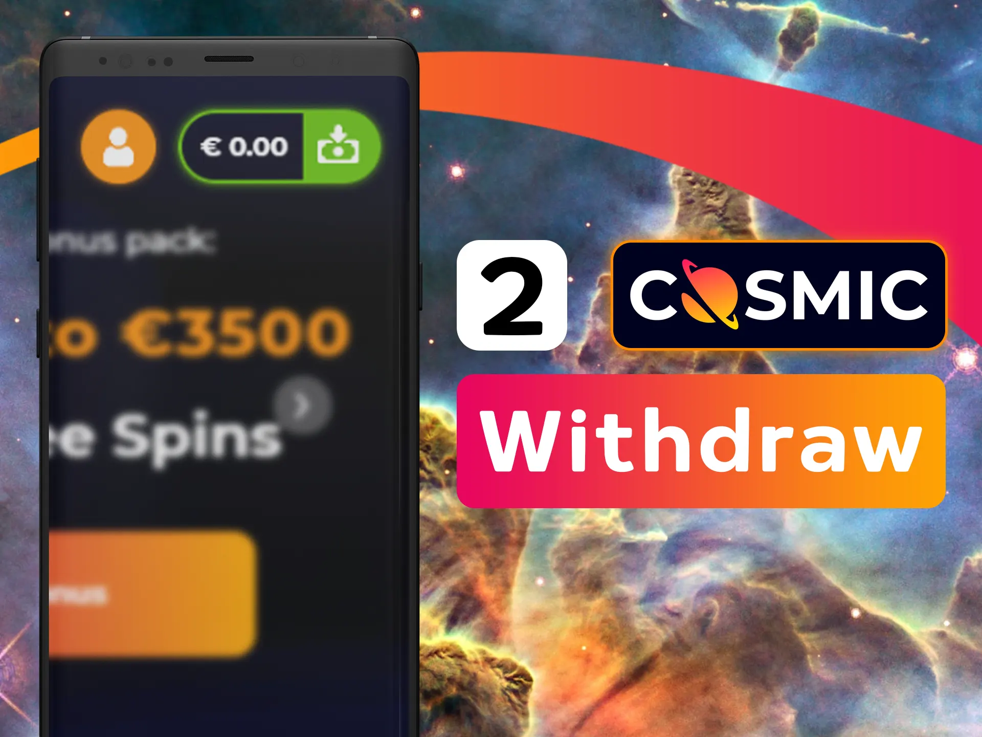 After logging in open withdraw tab.