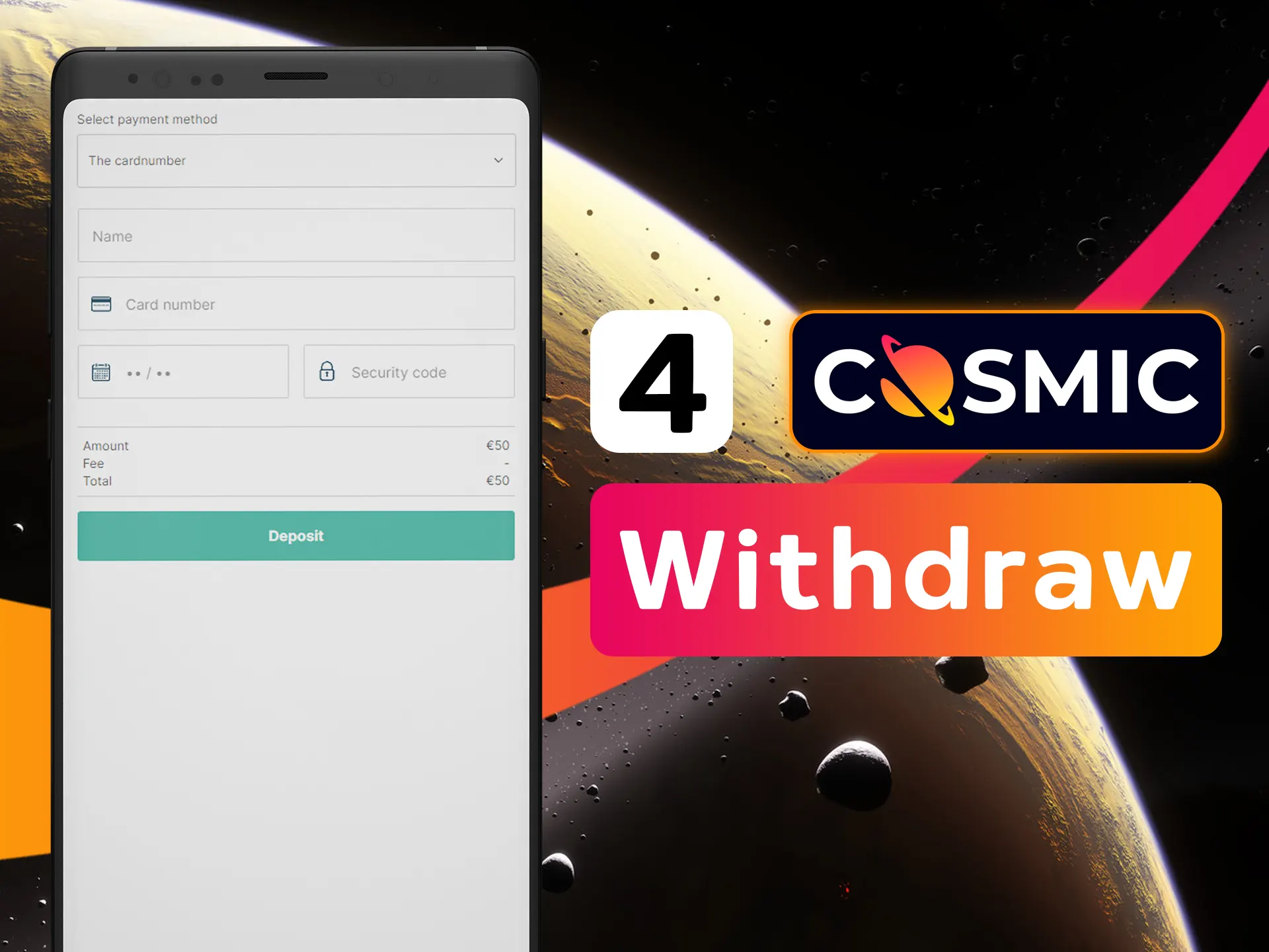 Fill all of the required payment field.